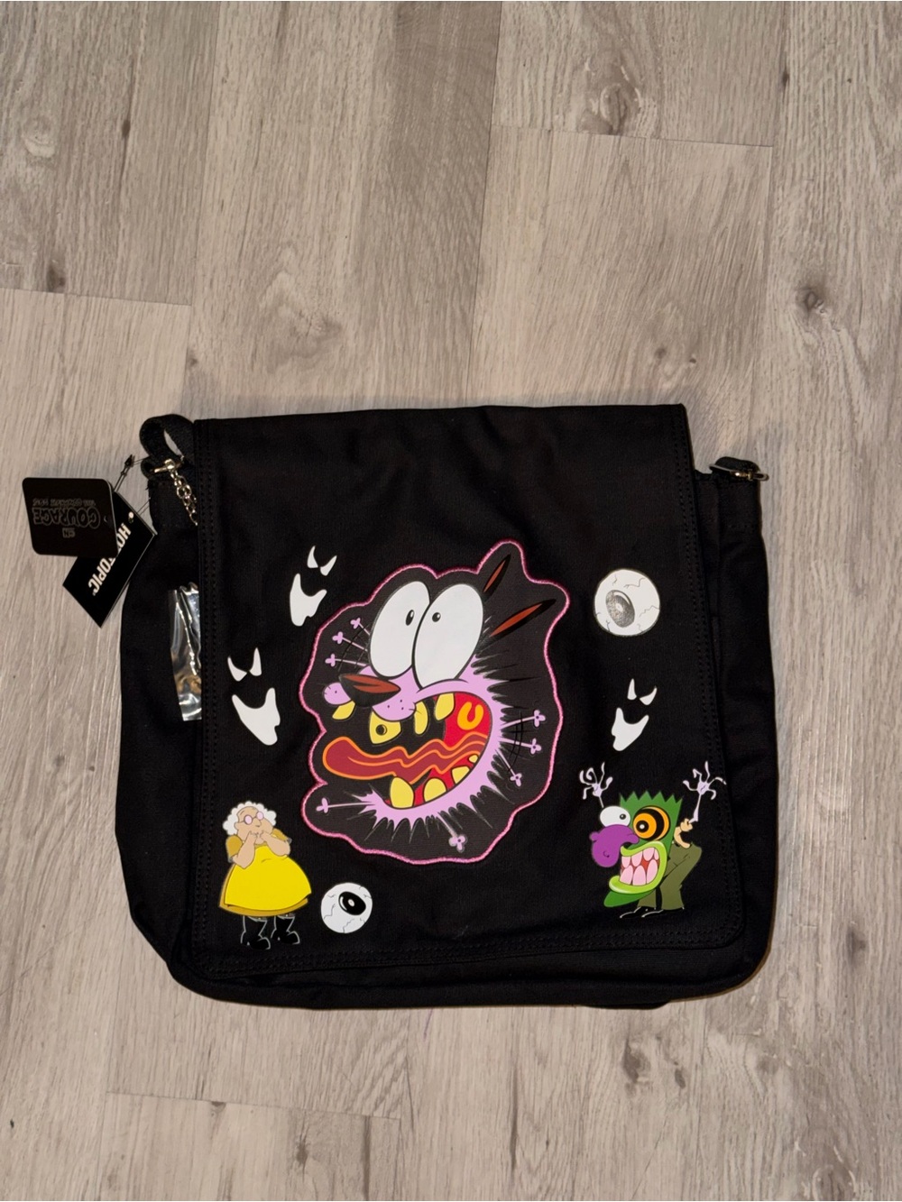 Hot Topic Courage the Cowardly Dog Messenger Bag